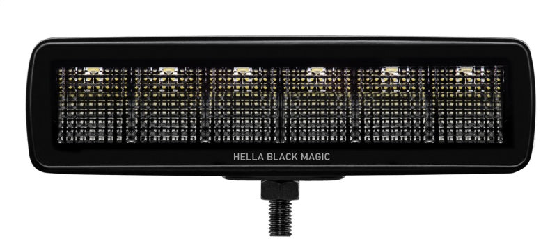 Hella Universal Black Magic 6 L.E.D. Mini Light Bar - Flood Beam - 358176201