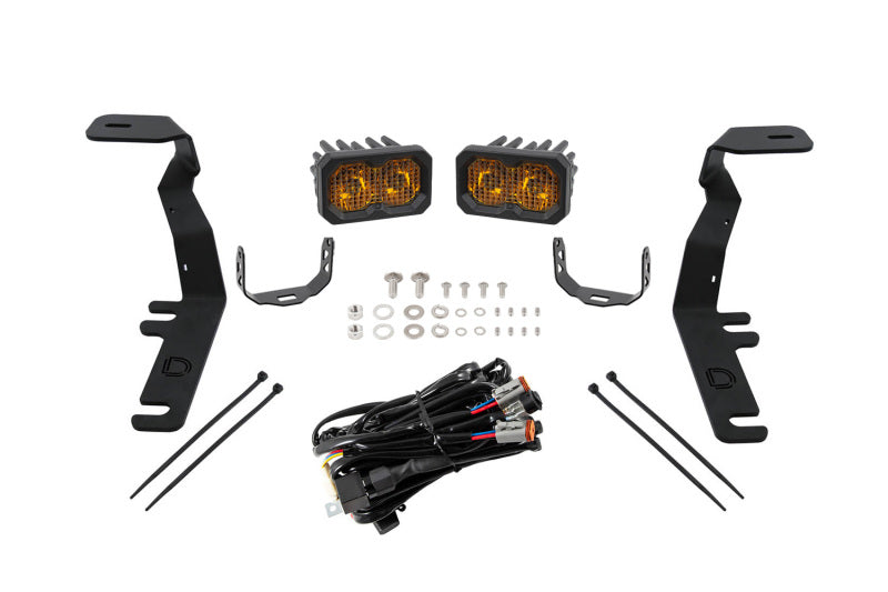 Diode Dynamics 15-20 Ford F-150 Stage Series Ditch Light Kit - Yellow Combo/Driving - DD6574