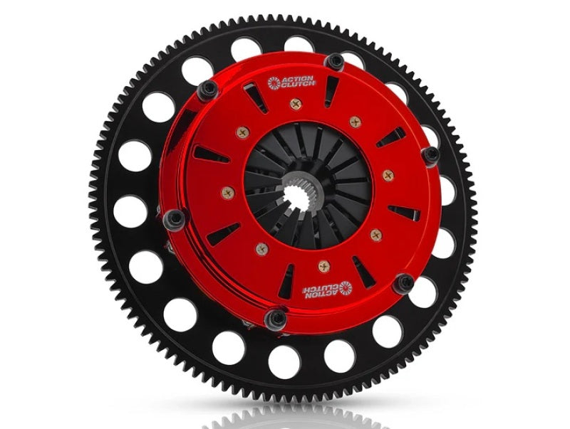 Action Clutch 03-12 Honda Accord 2.4L (K24A4) 7.25in Sprung Twin Disc Race Clutch w/Chromoly FW - ACR-2810-S by Action Clutch