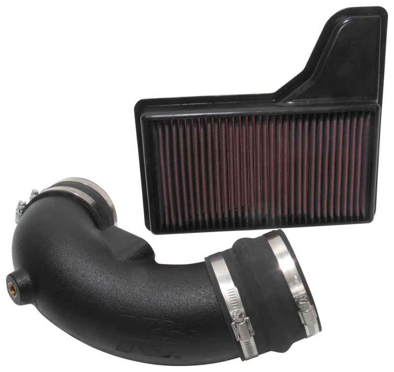 K&N 18-19 Ford Mustang GT V8-5.0L 57 Series FIPK Performance Intake Kit - 57-2605 for 2018-2021 Ford Mustang - front view