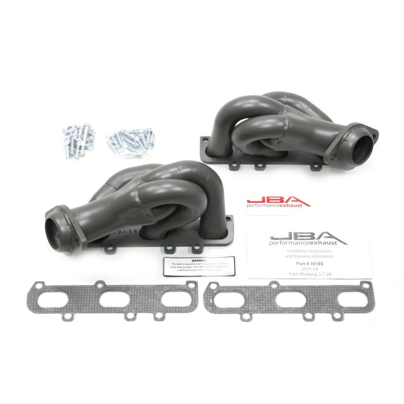 JBA 11-17 Ford Mustang 3.7L V6 1-5/8in Primary Ti Ctd Cat4Ward Header - 1618SJT