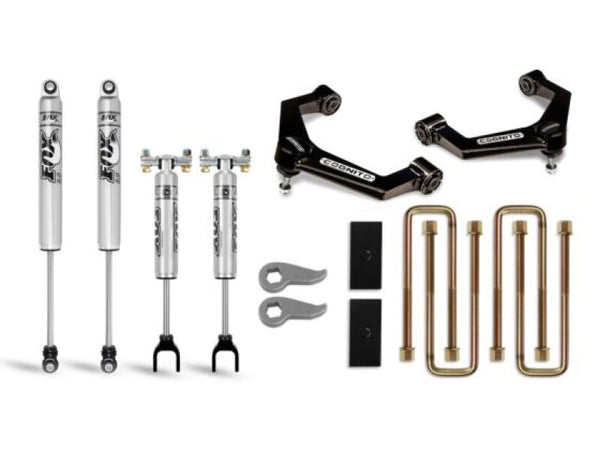 Cognito 20-24 Chevy Silv/Sierra 2500/3500HD 2/4WD 3in Perf Ball Joint Lvl Lift Kit w/ Fox PS 2.0 IFP - 110-P0883 for 2020-202