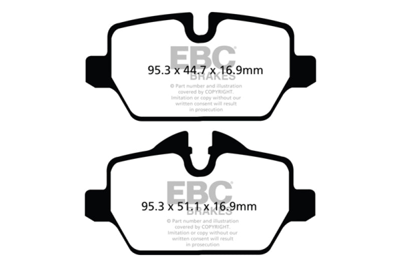 EBC 10+ Mini Countryman 1.6 Cooper Yellowstuff Rear Brake Pads - DP42102R