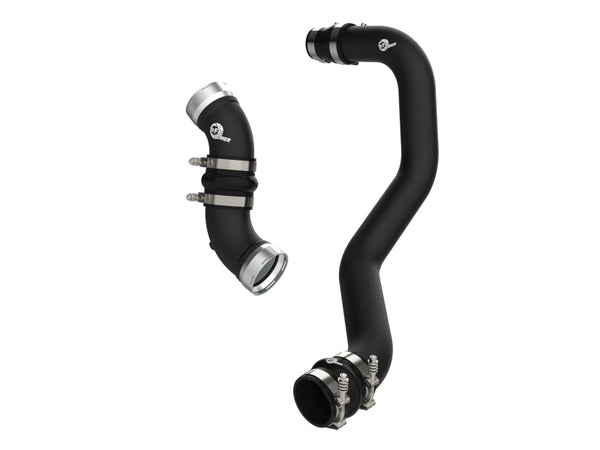 aFe 06-10 GM Diesel Trucks V8 6.6L BladeRunner Aluminum Hot & Cold Charge Pipe Kit - Black - 46-20054-B