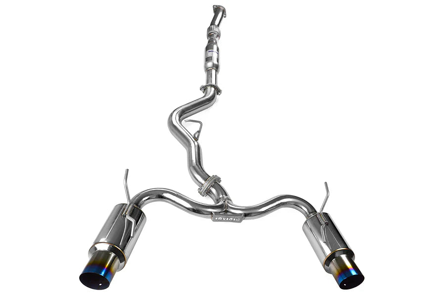 Invidia 08-11 STi Hatch / 11 WRX Hatch Dual N1 Single Layer Titanium Tipped Cat-back Exhaust - HS08STIGTT