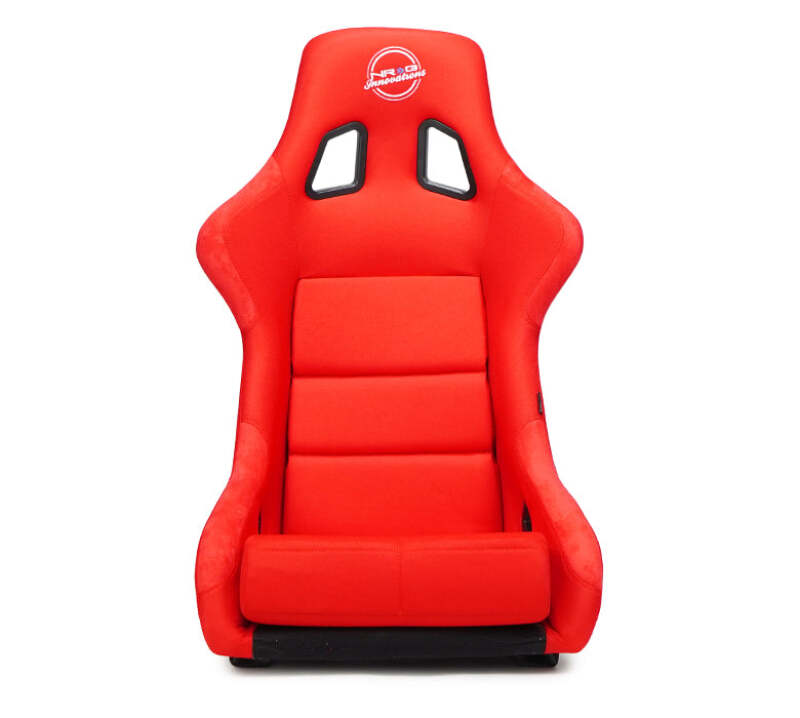 NRG FRP Fiber Glass Bucket Seat (Red) - XLarge - FRP-304RD-NRG - close-up view 2 3 4