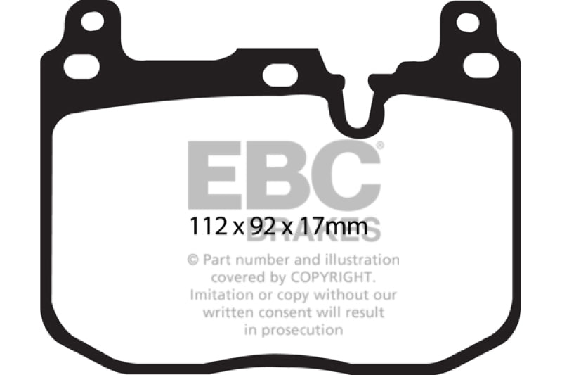 EBC 14+ BMW 228 Coupe 2.0 Turbo Brembo calipers Ultimax2 Front Brake Pads - UD1609