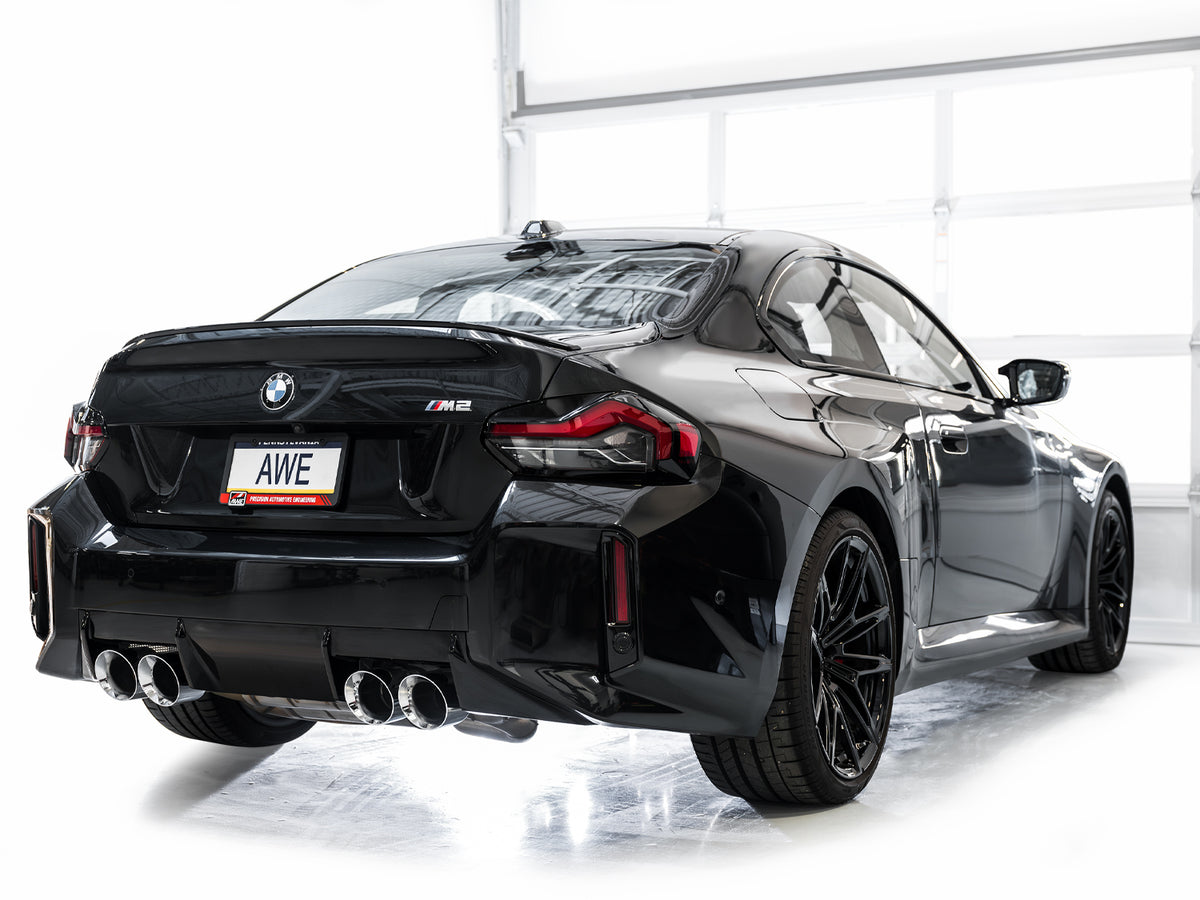 AWE Tuning 23-24 BMW G87 M2 SwitchPath Edition Exhaust - Chrome Silver Tips - 3025-42487