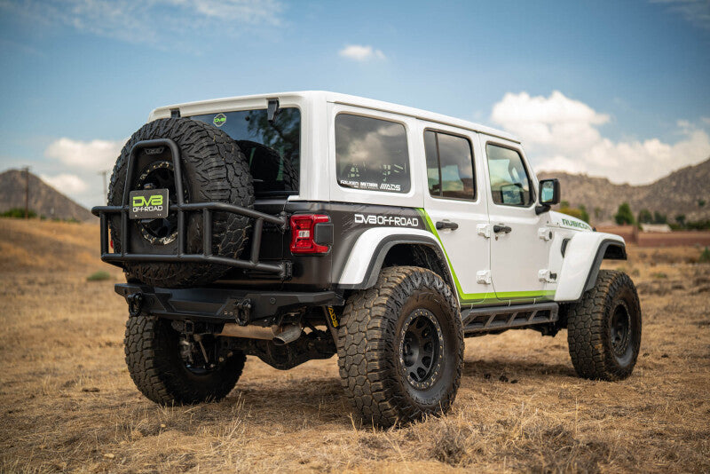 DV8 18-25 Jeep Wrangler JL Body Mounted Tire Carrier - TCJL-14