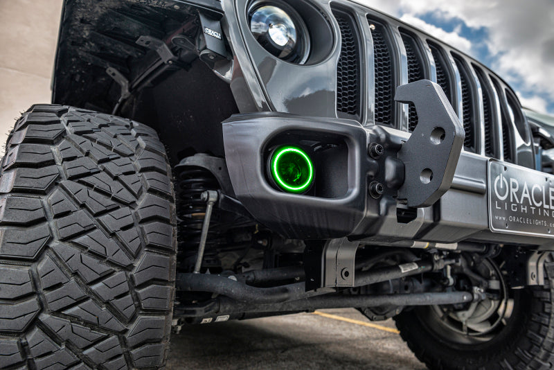Oracle Jeep Wrangler JK/JL/JT High Performance W LED Fog Lights - ColorSHIFT - Dynamic SEE WARRANTY - 5846-332