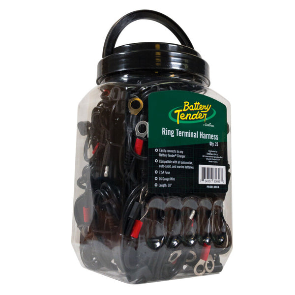 Battery Tender Ring Terminal Accessory Cable Jar of 25 - 081-0069-6-J25 by Battery Tender