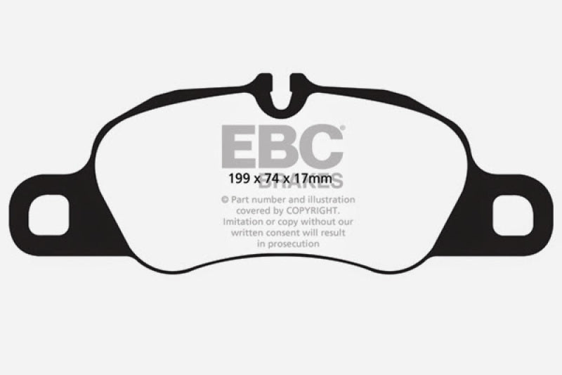 EBC 09-12 Porsche 911 (997) (Cast Iron Rotor only) 3.6 Carrera 2 Redstuff Front Brake Pads - DP32057C
