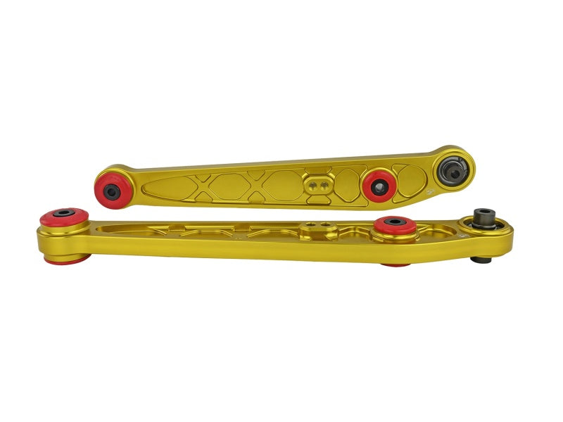 Skunk2 Honda/Acura EK Alpha Series Rear Lower Control Arm Set - Gold - 542-05-1210