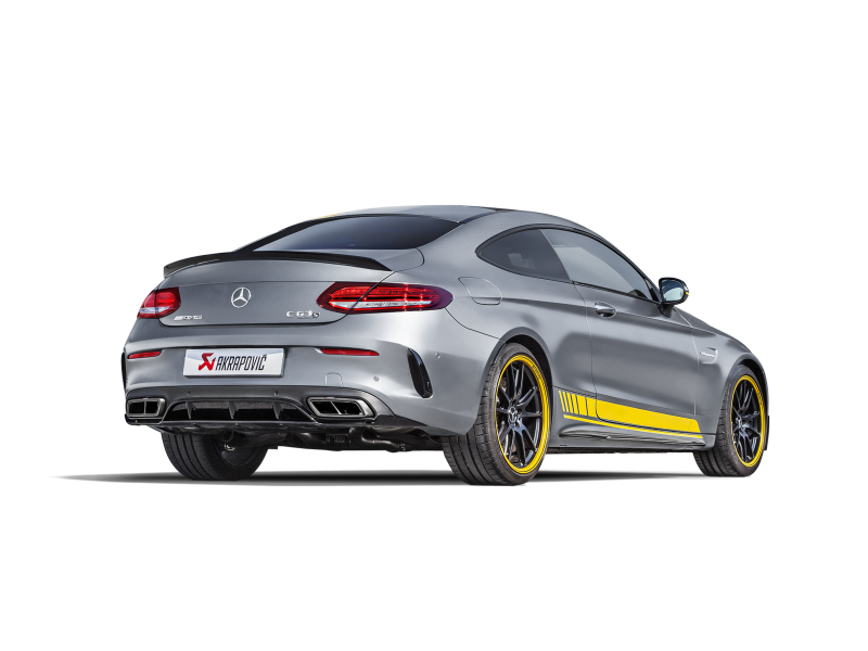 Akrapovic 16-17 AMG C63 Coupe Evolution Line Cat Back (Titanium) w/ Carbon Tips (Req. Link Pipe) - MTP-ME/T/3H