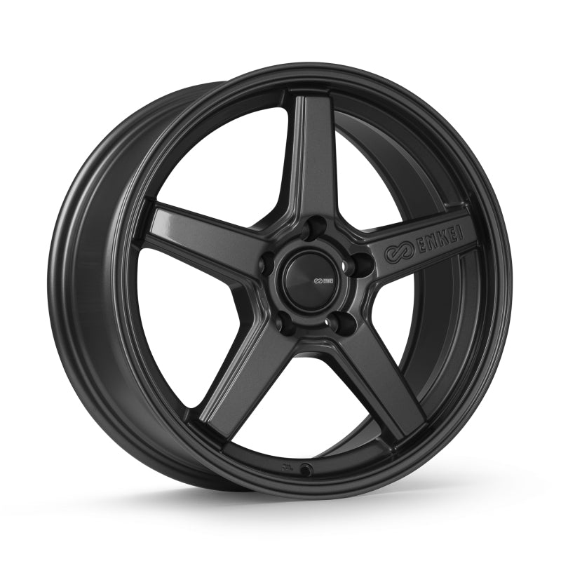 Enkei Quasar 17x7.5in / 5x100 BP / 45mm Offset / 72.6mm Bore - Gloss Gunmetal Wheel - 550-775-8045GM