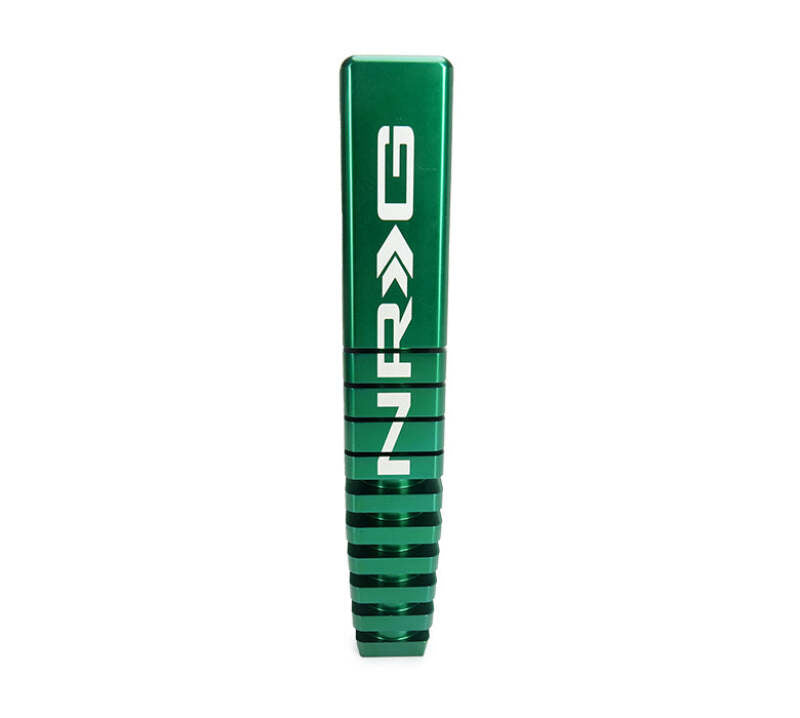 NRG Shift Knob - 20 Year Anniversary Weighted Square Heat Sink Tall - Green - SK-480SQ-GNTY - close-up view 2