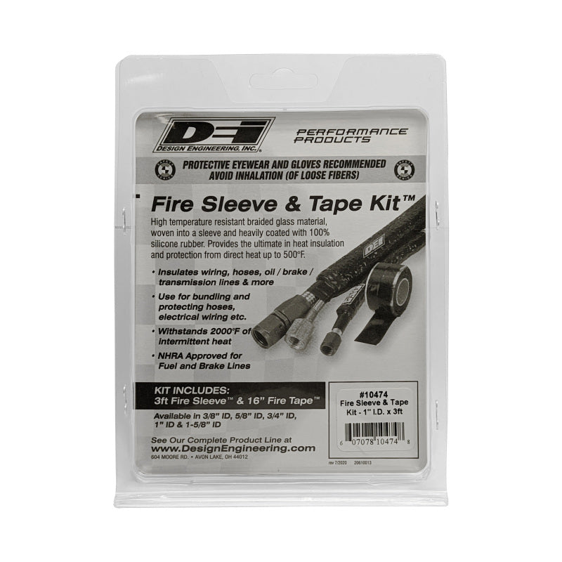 DEI Fire Sleeve and Tape Kit 1in I.D. x 3ft - 10474