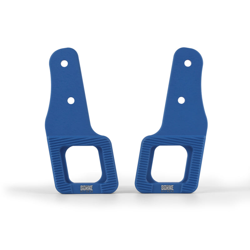 Borne Off-Road 2017+ Ford Raptor / 2009+ Ford F150 Borne Off-Road Billet Tow Hooks - Blue - BNTH-F150-17BL