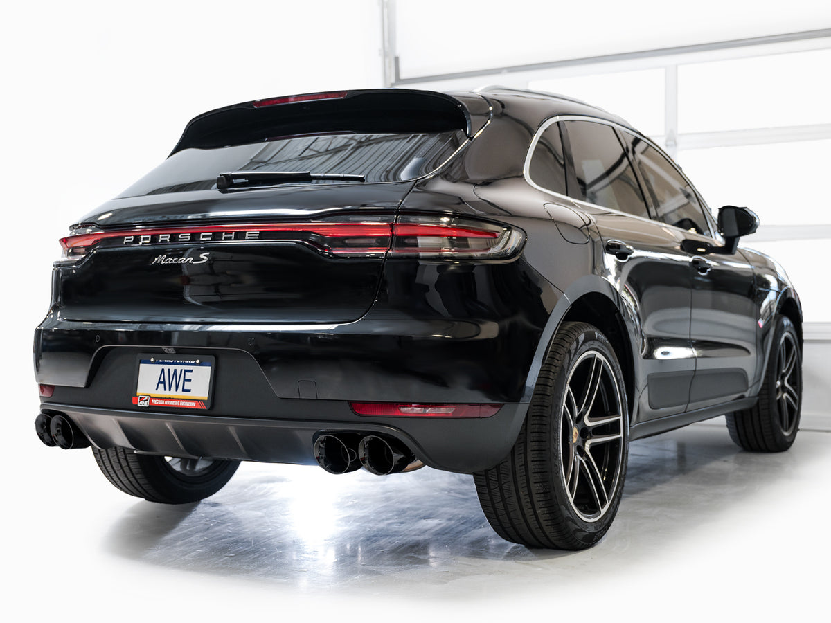 AWE Tuning 19-21 Porsche Macan 3.0T/2.9TT Touring Edition Catback Exhaust w/ Diamond Black Tips - 3015-43951