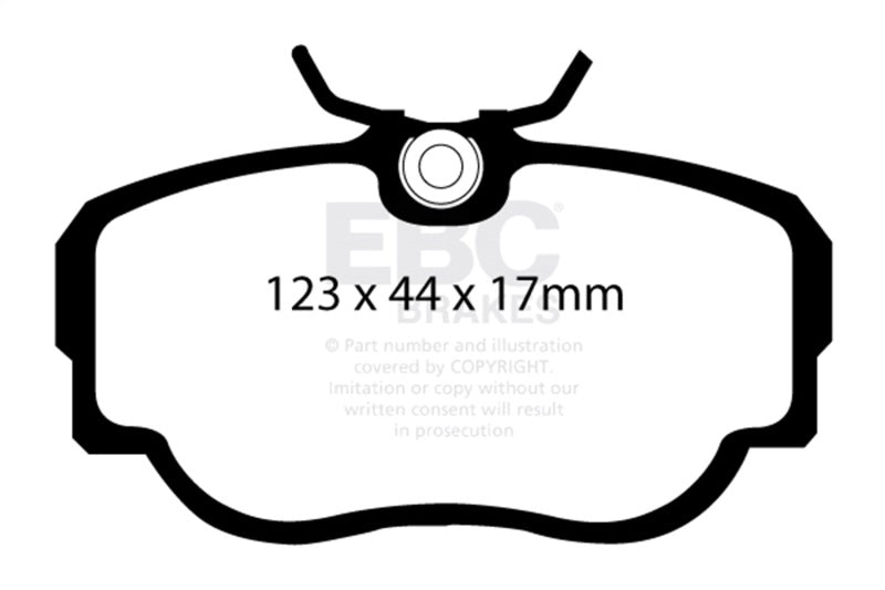 EBC 83-85 BMW 318 1.8 (E30) Yellowstuff Front Brake Pads - DP4779R