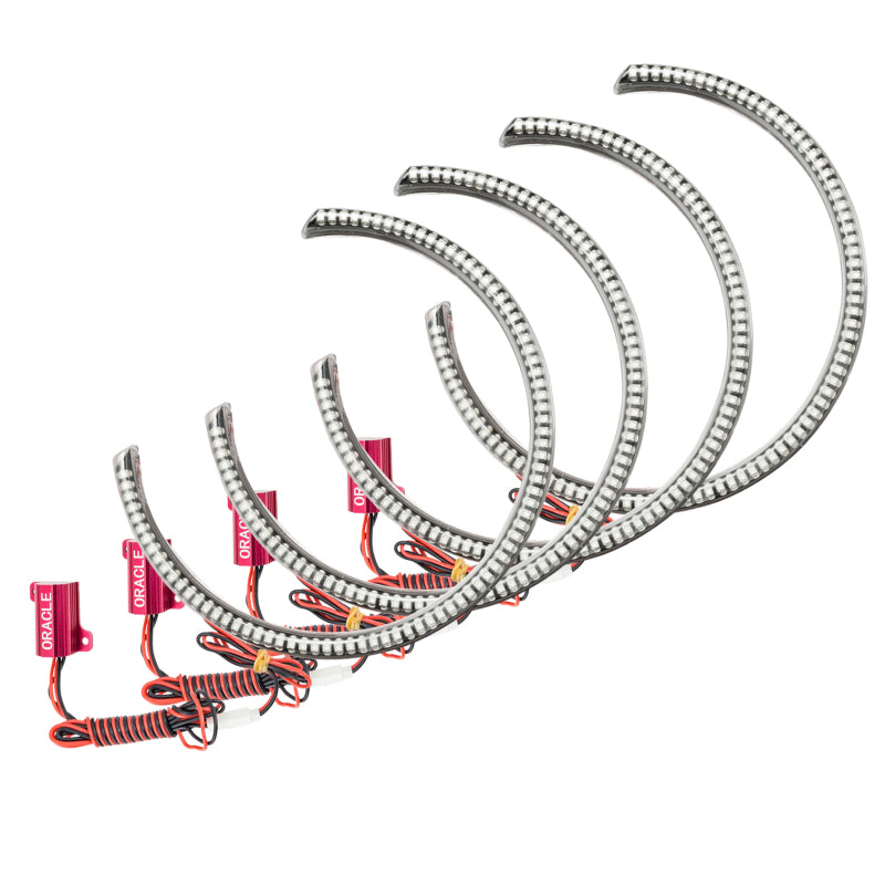 Oracle 15-21 Dodge Challenger LED Waterproof Halo Kit - Red SEE WARRANTY - 3990-003