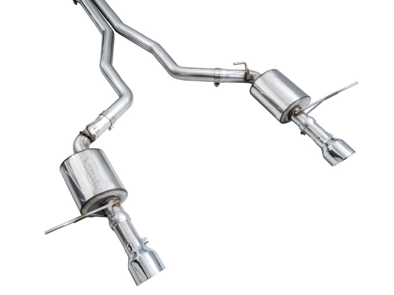 AWE Tuning 18-23 Dodge Durango SRT &amp; Hellcat Touring Edition Exhaust - Chrome Silver Tips - 3015-32952
