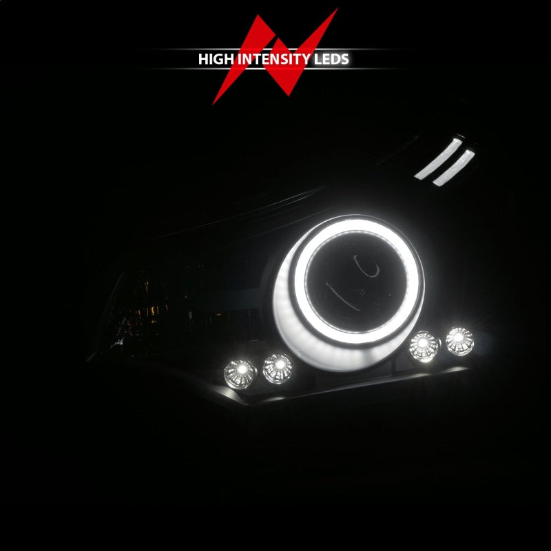 ANZO 2008-2011 Ford Focus Projector Headlights Black - 121272
