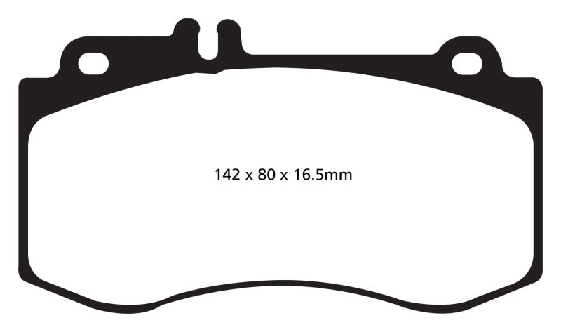 EBC 10+ Mercedes-Benz E350 3.5 AMG Sport Package Yellowstuff Front Brake Pads - DP41857R