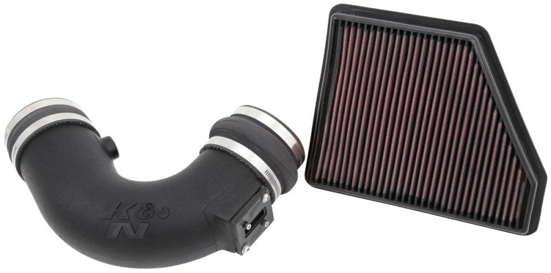 K&N FIPK 10-14 Chevy Camaro V8 6.2L Performance Intake Kit - 57-3074 for 2010-2014 Chevrolet Camaro - front view