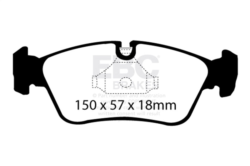 EBC 99-02 BMW Z3 2.5 Greenstuff Front Brake Pads - DP21211