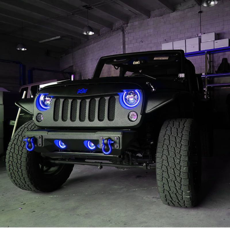 Oracle 7in High Powered LED Headlights - Black Bezel - ColorSHIFT 2.0 SEE WARRANTY - 5769-333