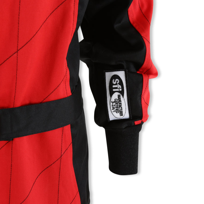 RaceQuip Red Chevron-1 Suit - SFI-1 XL - 130916RQP