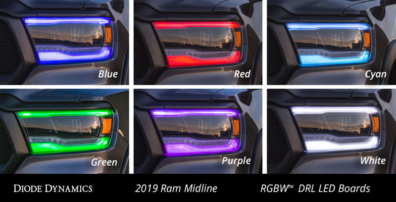 Diode Dynamics RGBW DRL LED Boards for 2019-2023 Ram 1500 Midline - DD2255