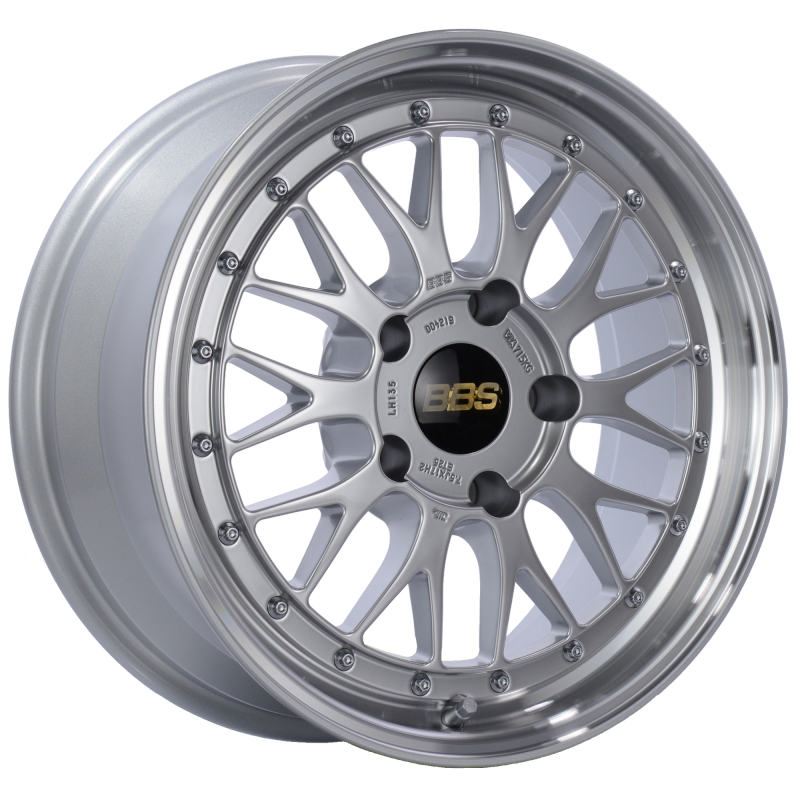 BBS LM 17x7.5 5x130 ET28 CB71.6 Diamond Silver Center Diamond Cut Lip Wheel - LM135DSPK