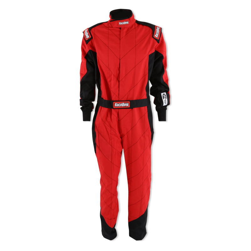 RaceQuip Red Chevron-1 Suit - SFI-1 M Tall - 130914RQP