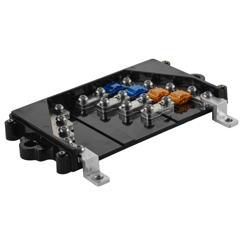DS18 Universal Fuse Holder with x2 40A and  x2 60A Mini ANL Fuses - PSFHDB4 - close-up view
