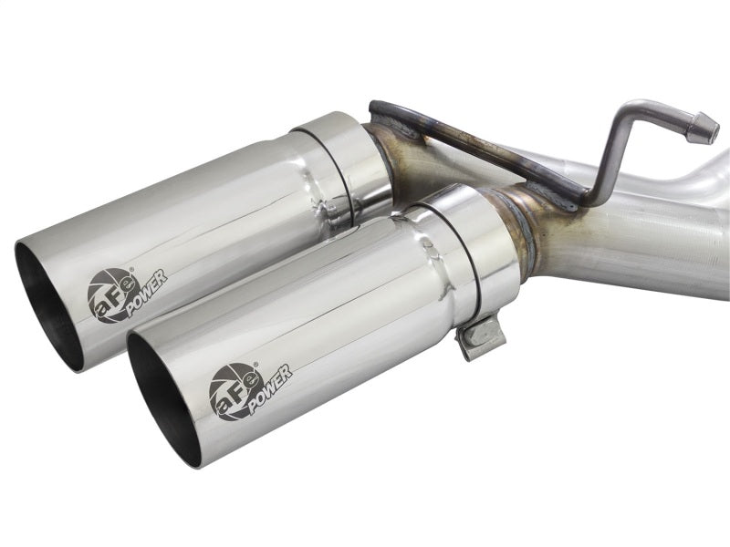 aFe Rebel Exhausts 3in SS Cat-Back 15-16 Ford F-150 EcoBoost V6 2.7/3.5L V8 5.0L w/ Polished Tips - 49-43081-P