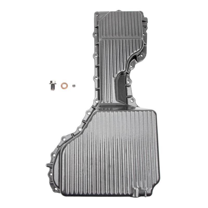 Wehrli 20-26 GM Duramax WCFab X PPE High Capacity Aluminum Oil Pan - Semi-Gloss Black - WCF100134-SGB