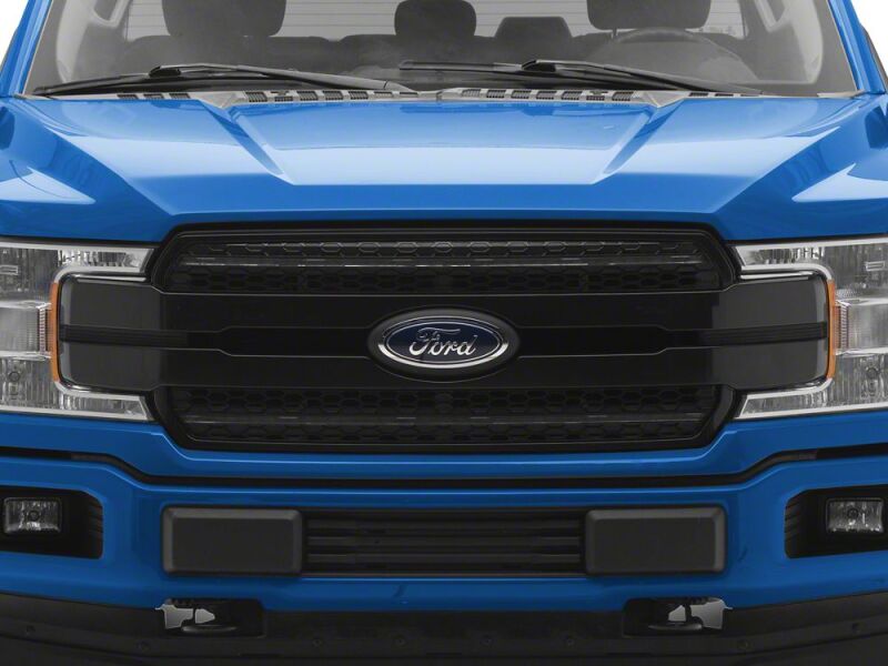 Raxiom 18-20 Ford F-150 CXR Series LED Upper Replacement Grille with White DRL- Black - T596987 - close-up view 9
