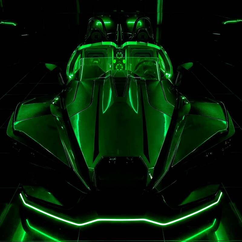 DS18 2015+ Polaris Slingshot Rear Subwoofer and Enclosure w/ EXL-X10.4D Subwoofer- Black Finish - SLG-RSUB10XLLD - additional view 2