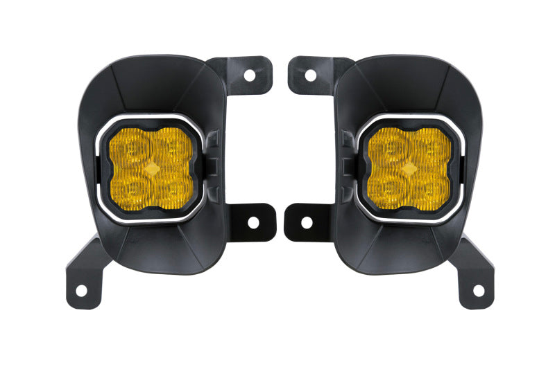 Diode Dynamics SS3 Sport Type Ram Vert Kit ABL - Yellow SAE Fog - DD7085 for 2019-2024 Ram 1500 Classic - front view