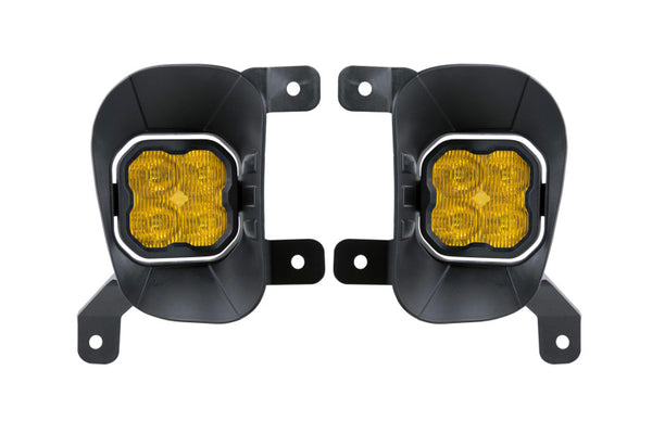 Diode Dynamics SS3 Sport Type Ram Vert Kit ABL - Yellow SAE Fog - DD7085 for 2019-2024 Ram 1500 Classic - front view