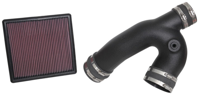 K&N 18-19 Ford F-150 EcoBoost V6-3.5L F/I Performance Air Intake System - 57-2601 for 2018-2020 Ford Expedition - close-up