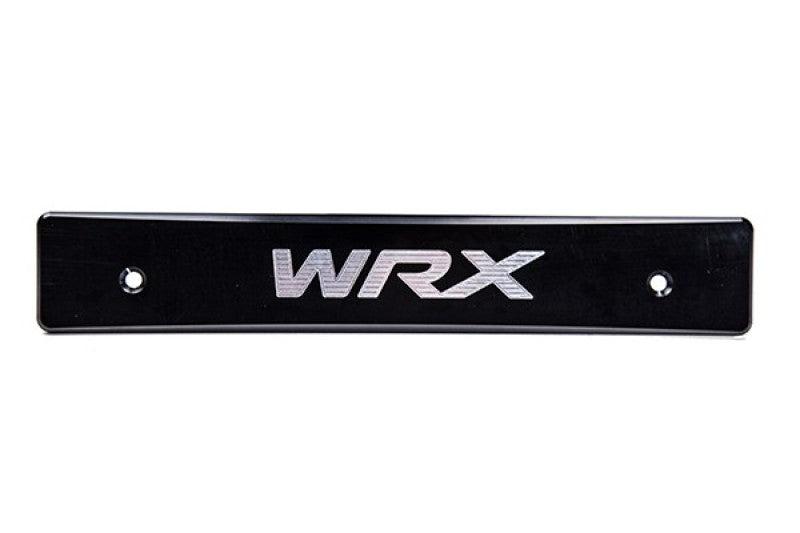 Turbo XS 15-17 Subaru WRX/STi Billet Aluminum License Plate Delete Black Machined WRX Logo - WS15-LPD-BLK-WRX