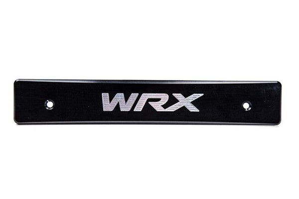 Turbo XS 15-17 Subaru WRX/STi Billet Aluminum License Plate Delete Black Machined WRX Logo - WS15-LPD-BLK-WRX for 2015-2017 S