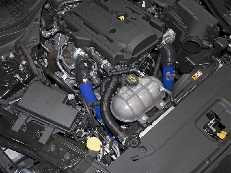 aFe Bladerunner Intercoolers I/C (Hot Side) - Blue 15-16 Ford Mustang L4-2.3L (t) - 46-20258-L