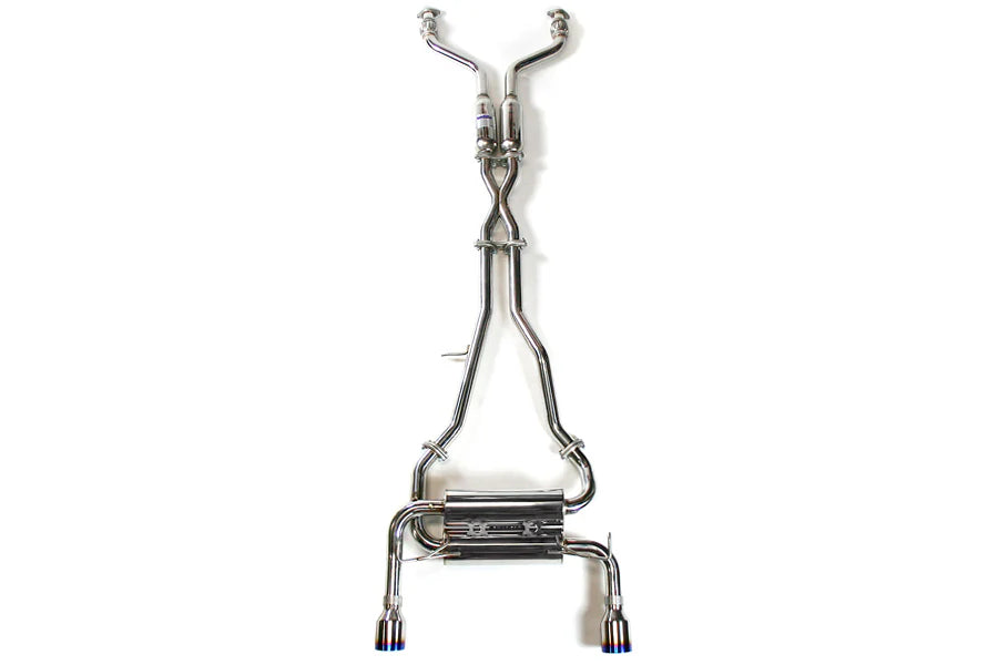 Invidia 03-08 Infiniti G35 Coupe Gemini Rolled Titanium Tip Cat-back Exhaust - HS03IG3GID