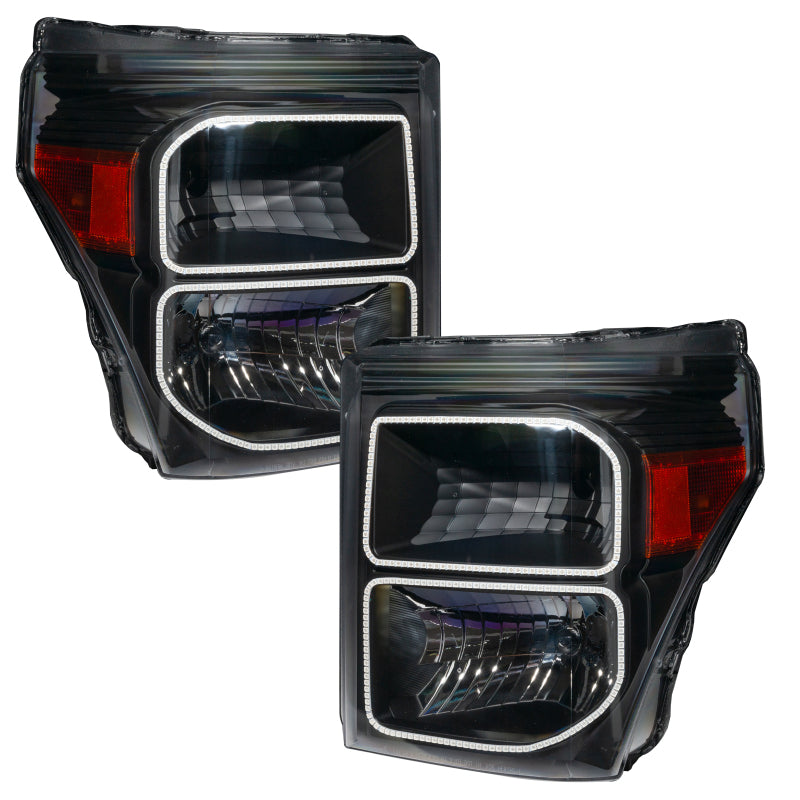 Oracle 11-16 Ford F250/350 LED HL - Black - White SEE WARRANTY - 8159-001