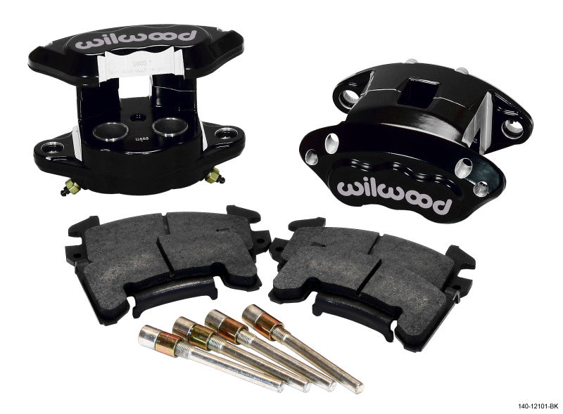 Wilwood D154 Rear Caliper Kit - Black 1.12 / 1.12in Piston 1.04in Rotor - 140-12101-BK