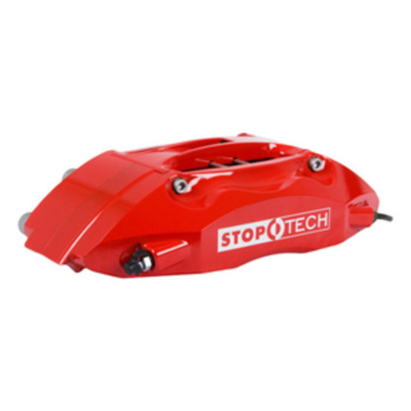 StopTech BBK 01-07 BMW M3 (E46) Rear 4 Piston 355x32 Red Calipers Slotted Two Piece Rotors - 83.137.0047.71
